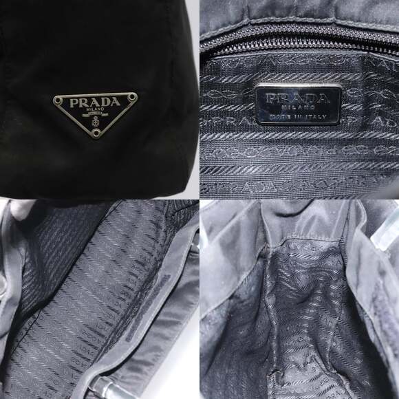 PRADA Hand Bag Nylon Black - Picture 11 of 13